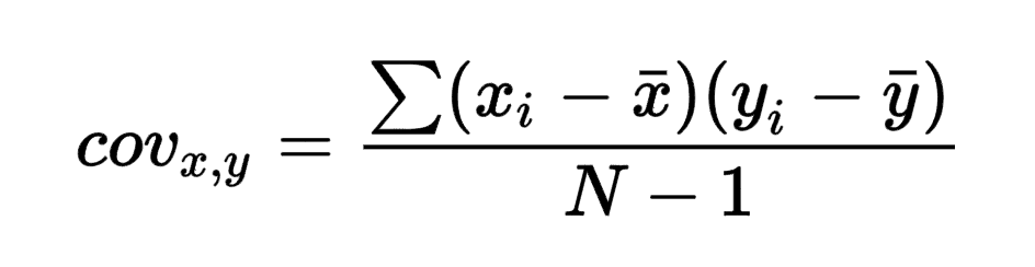 Covariance Formula for USearch